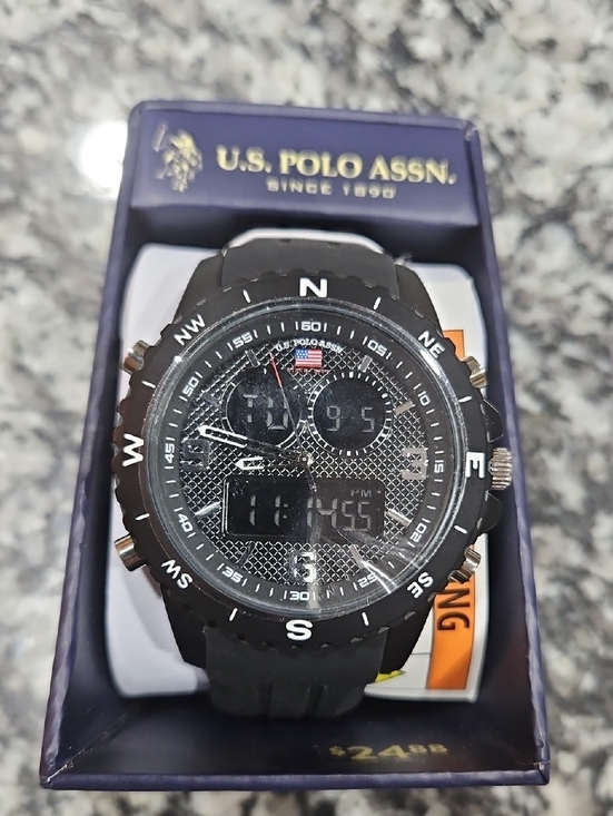 U.S. Polo Assn. Other - U.S. Polo Assn. Black Men's Digital-Analog Sport Watch